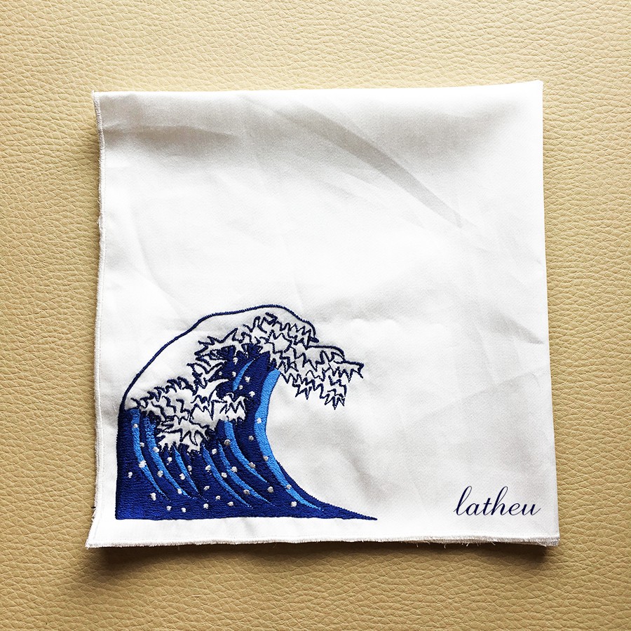 Khăn thêu Great Wave