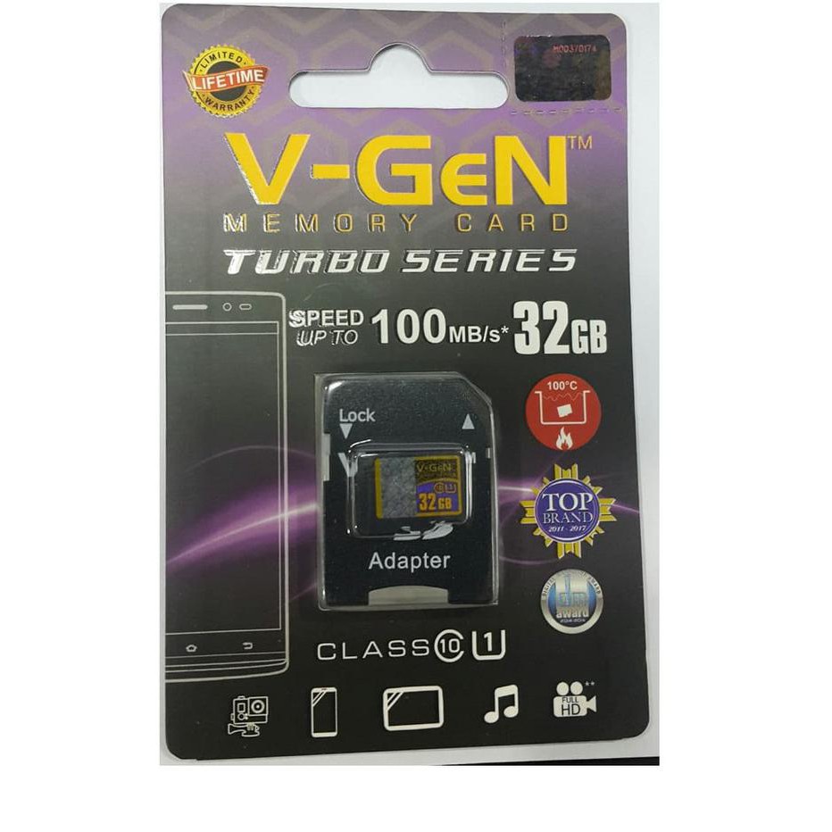 Bộ Chuyển Đổi Microsd V-Gen Turbo 32gb + Class 10 85mb / S