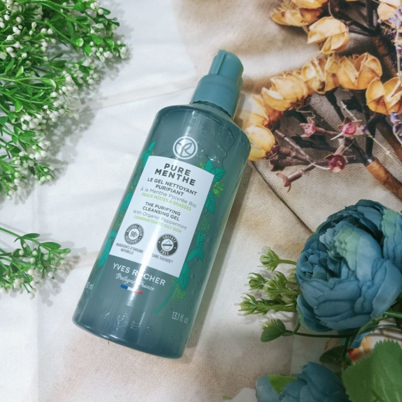 Mẫu mới Gel rửa mặt 390 ml Sebo Vegetal Yves Rocher - chai vòi