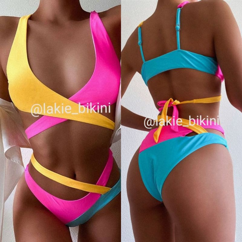 Bikini Phối Khoen Sexy Quần Chữ T Siêu Sexy Phong Cách Brazil, Brazilian T Thong Super Sexy Bikini Set 2020 | BigBuy360 - bigbuy360.vn