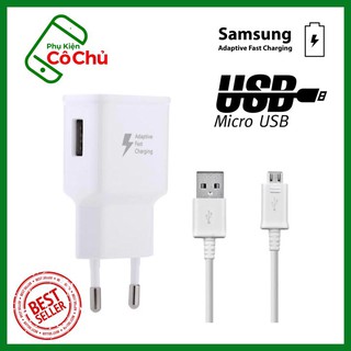 Bộ củ sạc và dây cáp nhanh fast charge cho galaxy s6, s7, note 4, note 5 - cáp 1m2