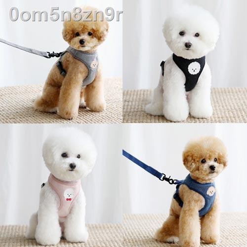 ◄☾✵Dây chó kéo lưới màu đỏ con tự động thu nhỏ áo vest theo phong cách tách trà xích mèo cơ thể đi