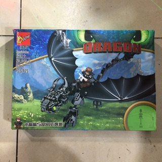 [Luôn có sẵn] Lego lắp ráp Dragon rồng đen với 168 miếng ghép- đồ chơi xếp hình