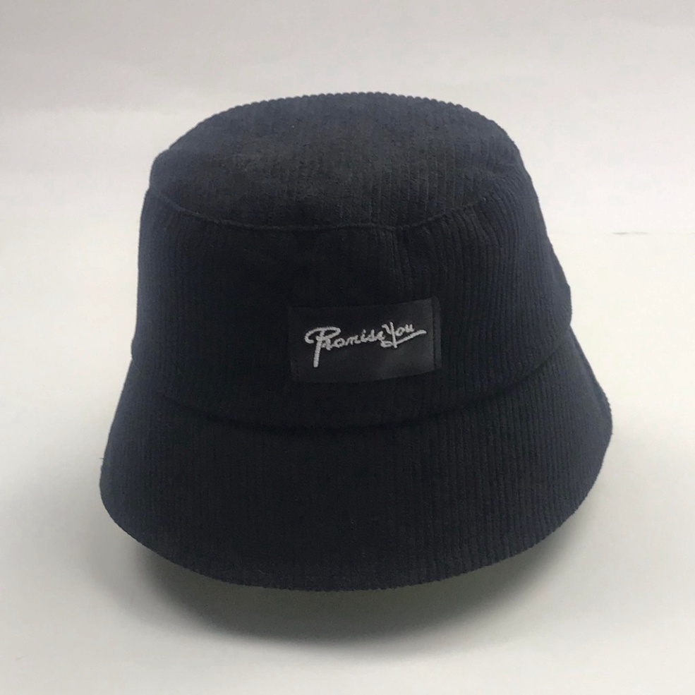 Mũ bucket vành cụp thêu PromissYou Nón tai bèo chất nhung tăm cao cấp thời trang form unisex nam nữ B09 MN