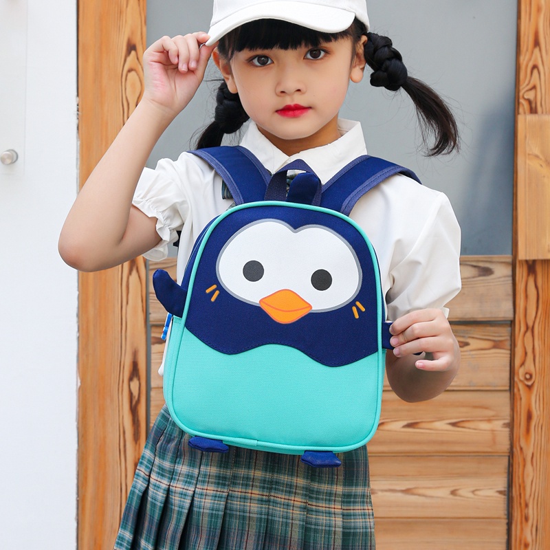 Ba Lô Hình Chim Cánh Cụt Hoạt Hình Thiết Kế Mới Đáng Yêu Dành Cho Bé