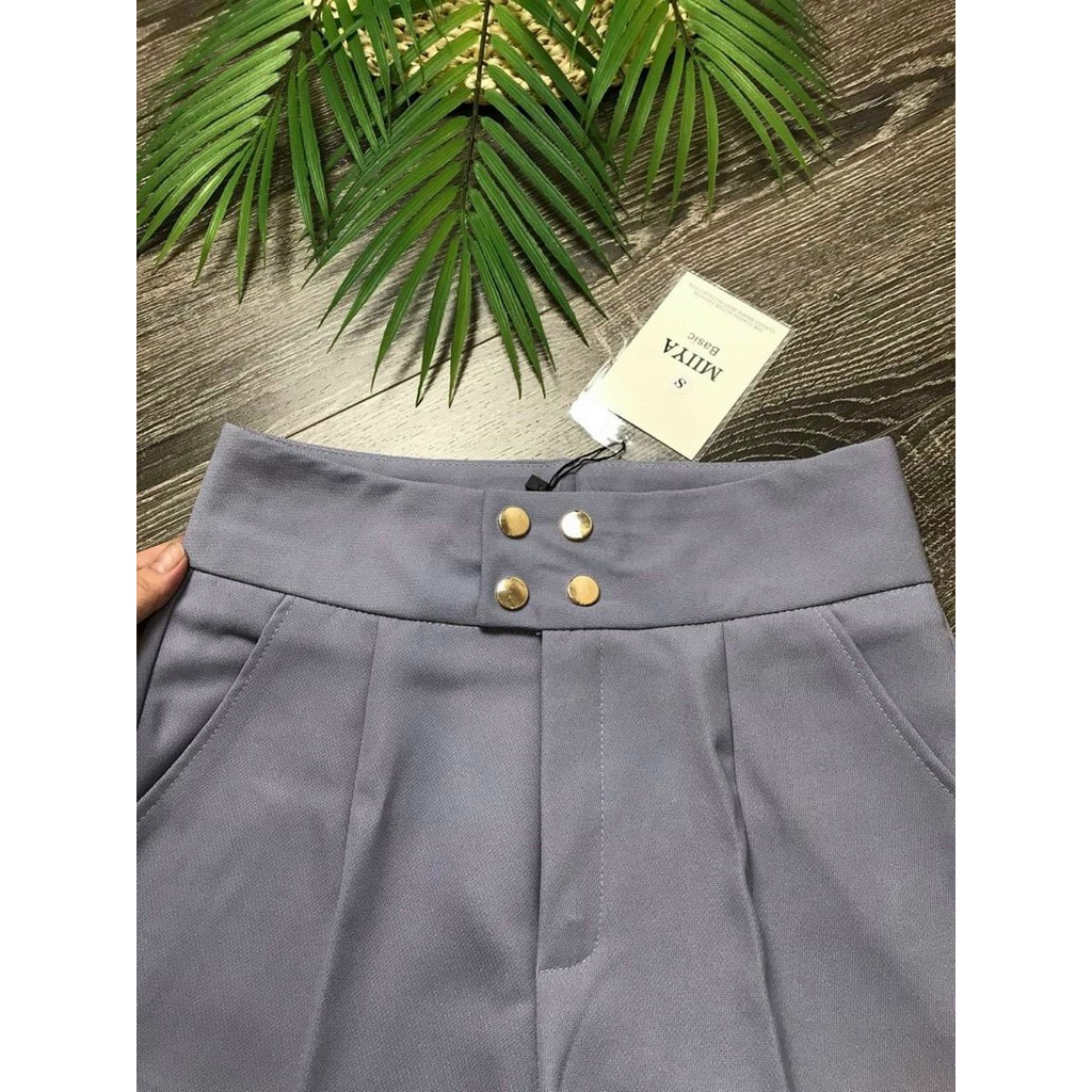 Quần baggy nữ, quần công sở 4 cúc vải cao cấp kiểu dáng sang trọng | BigBuy360 - bigbuy360.vn