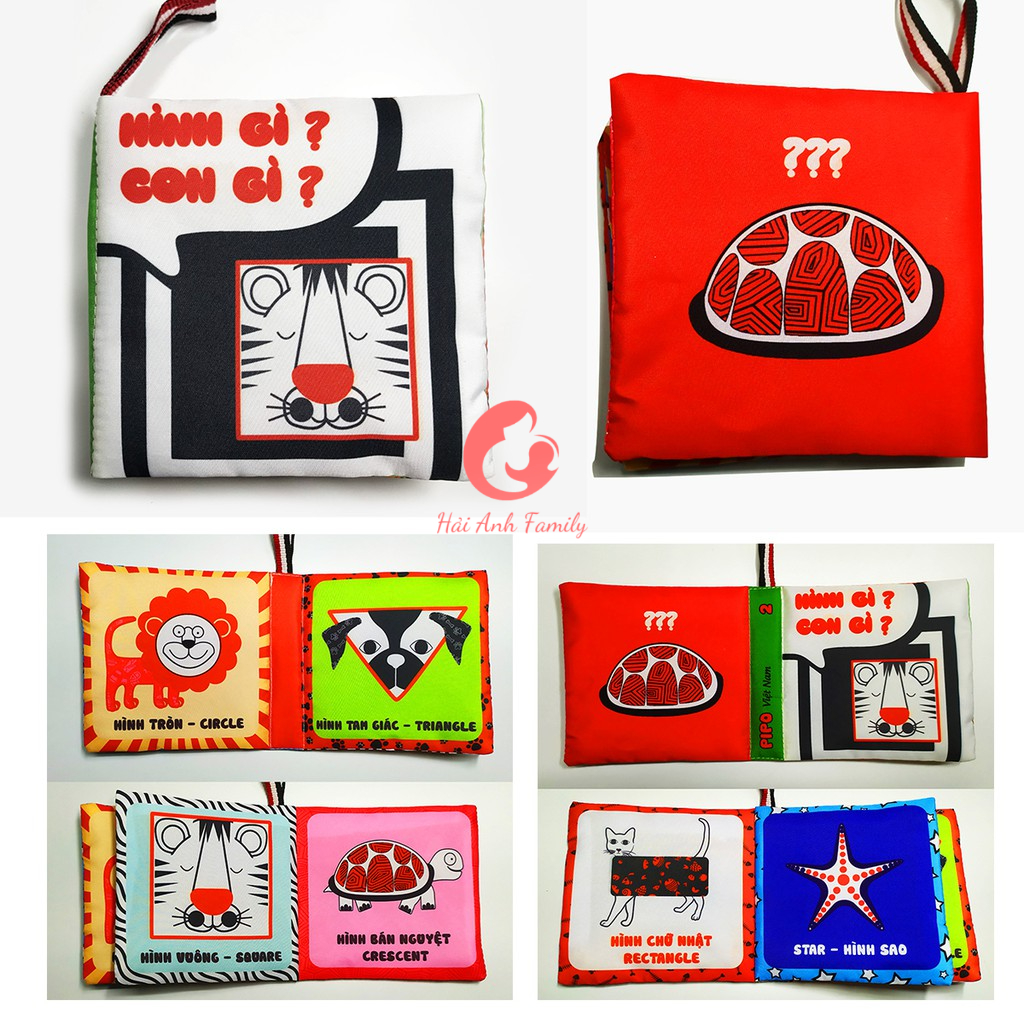Sách vải cho bé PipoVietnam phát triển tư duy, an toàn cho trẻ sơ sinh và trẻ nhỏ