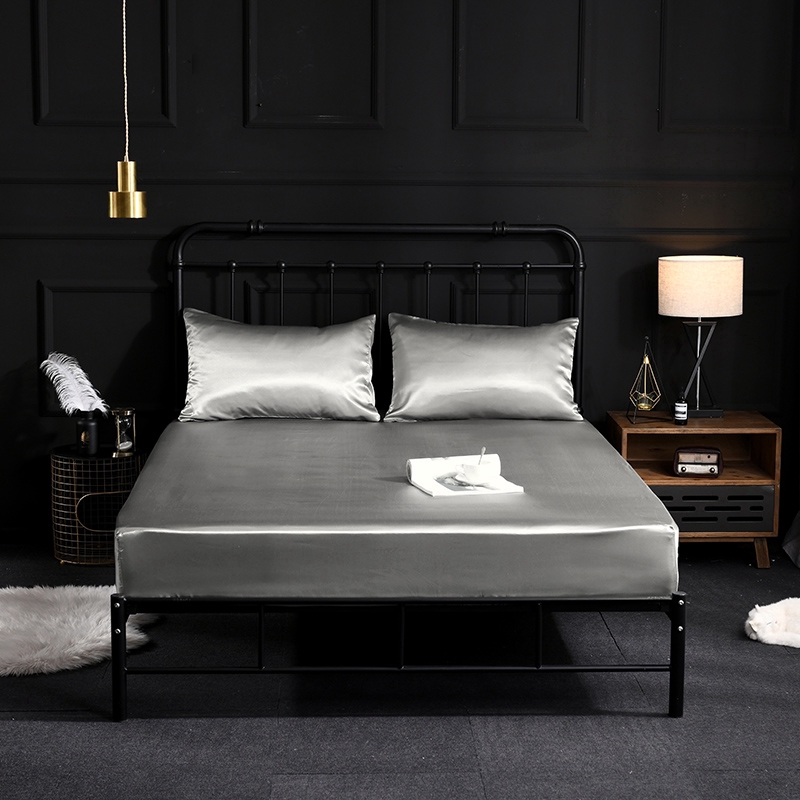 Abraca Dabra 4 trong 1 bộ Bộ chăn ga gối giả lụa kích thước 1m2 1m4 1m6 1m8 cao 25cm và vỏ gối