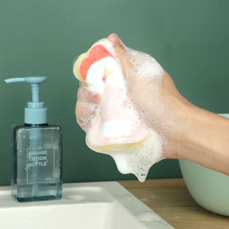 Miếng Rửa Chén Tạo Bọt Chống Xước Hình Thú,,,
