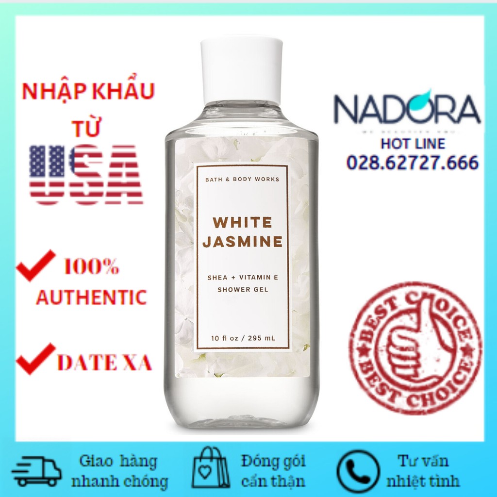 Sữa tắm White Jasmine - Bath and Body Works Shower Gel