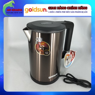 Ấm siêu tốc 2 lớp goldsun 1,7 lít gkt2640 - hàng chính hãng