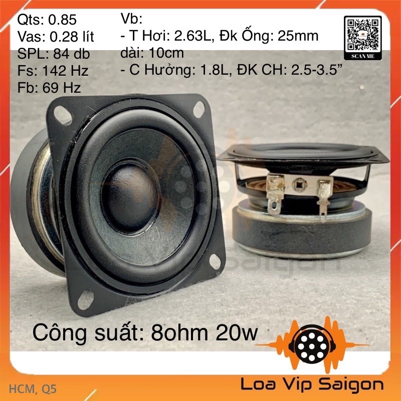 [1 CÁI] Loa toàn dải Denon 1.5inch (8ohm 10w) bass mạnh, mid ngọt