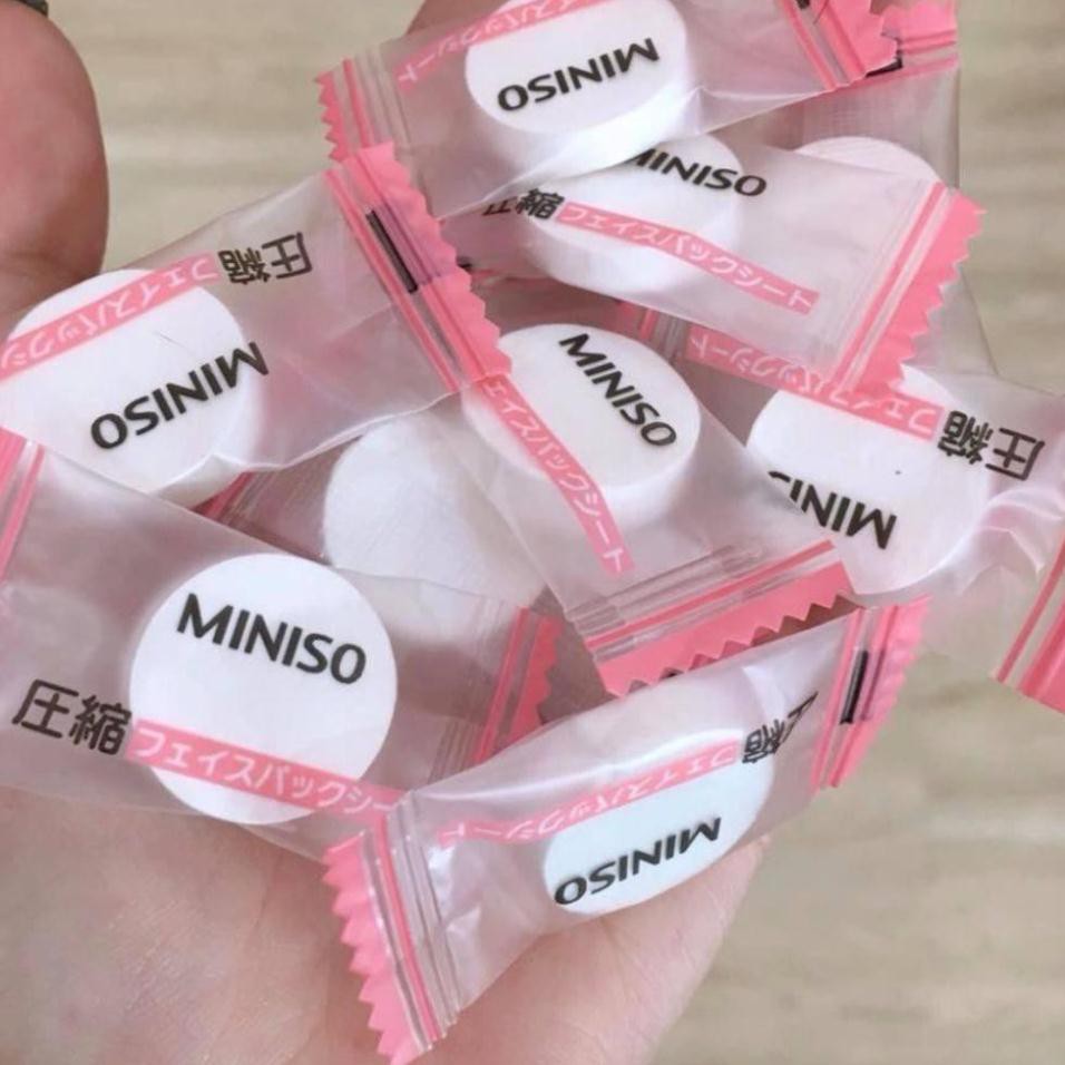 Combo 10 Viên Mặt Nạ Viên Giấy Nén Miniso