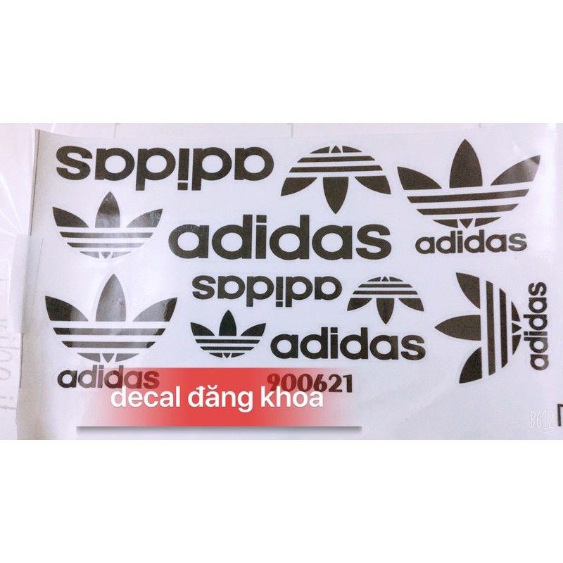 Tem chữ ADIDASSSS siêu nét dán được mọi loại xe