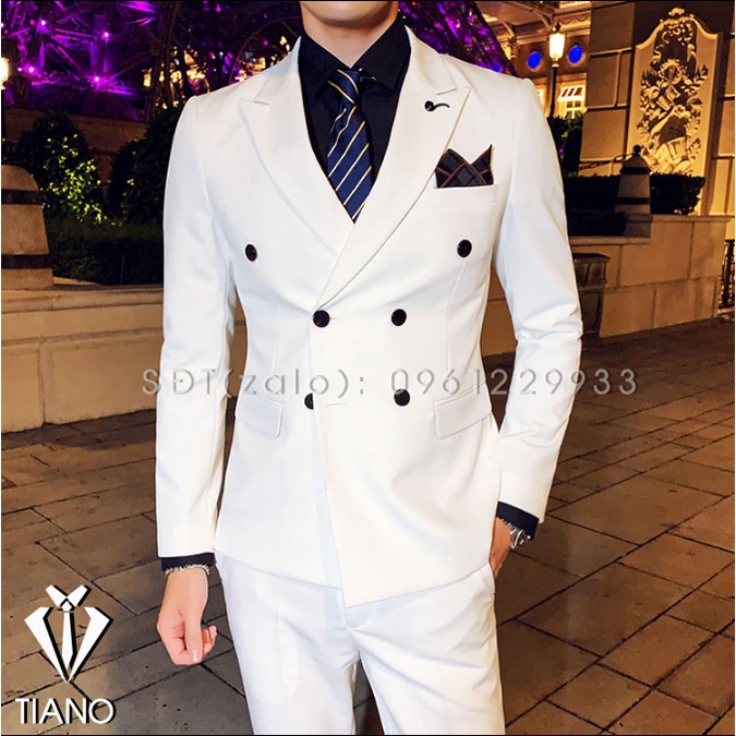 Bộ Vest Nam Hàn Quốc 6 Cúc, Suit Nam 6 Cúc Chất Vải Sịn, Fom Ôm Đẹp, Quần Có Tăng Chỉnh Vòng Bụng.