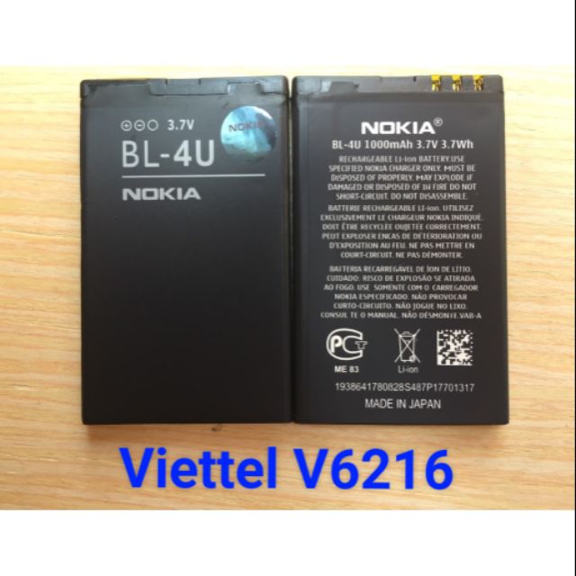 Pin thay thế điện thoại người già V6216 - 1000 mAh