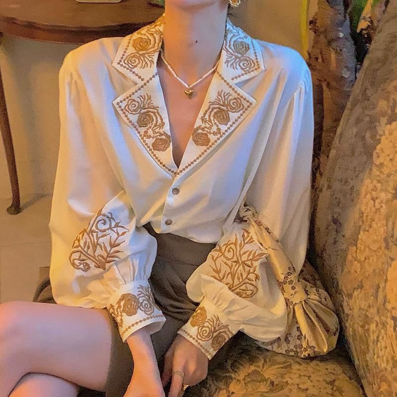 (order) sơmi họa tiết vintage cực xinh kèm hình thật