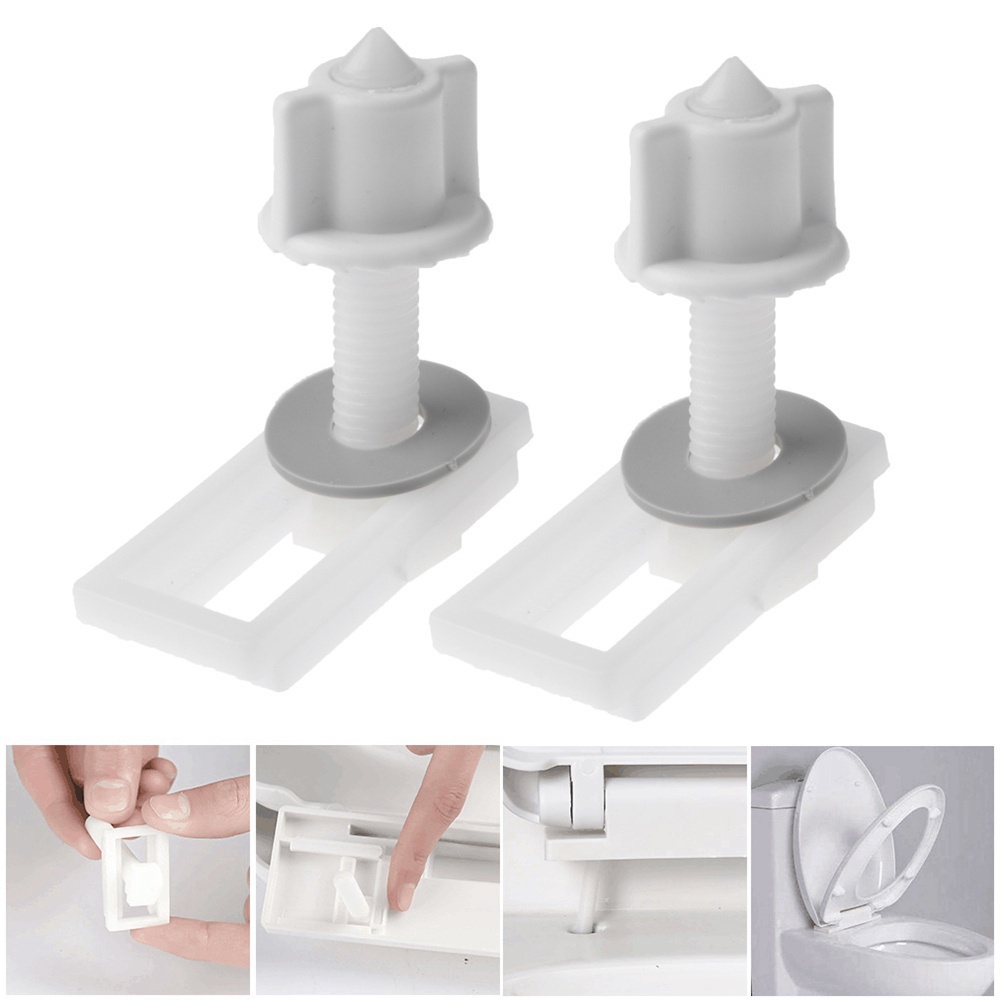 Bộ 2 túi vít và đai ốc vặn bản lề bồn cầu tiện dụng