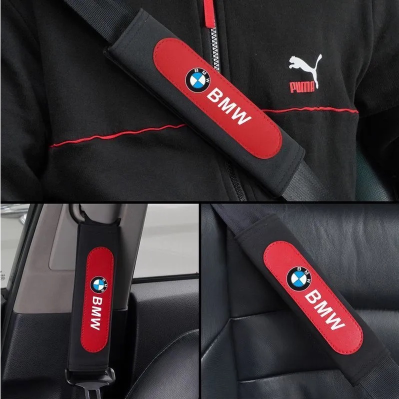 Set 2 Đệm Da Lộn Bọc Dây Đai An Toàn Xe Hơi Ford Fiesta Ranger T6 / T7 / T8 Focus Territory Everest Ecosport Ka Focus FusionAuto
