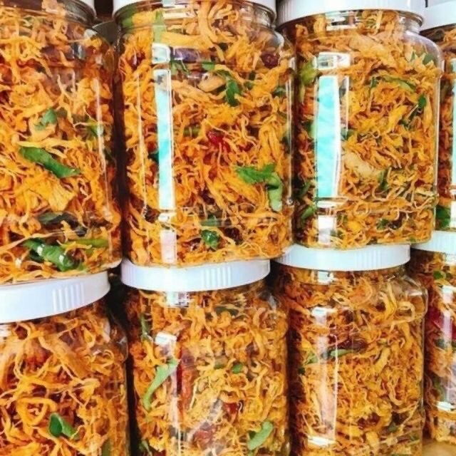 Khô Gà Lá Chanh Loại 1 [Cam kết không bột] Hộp 500g  |  1kg | Út Food [Miền Tây] | BigBuy360 - bigbuy360.vn