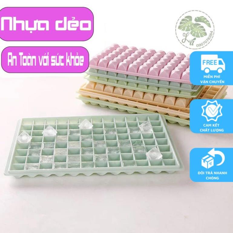 Khay đá 78 viên nhựa Việt Nhật 🌸FREE SHIP🌸 vỉ đá vuông làm khuôn thạch rau câu, chè khúc bạch, đồ ăn dặm cho bé