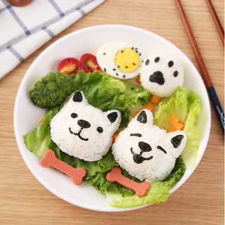 Khuôn nhấn cơm (khuôn bento) - đầu gấu