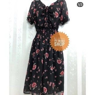 Đầm váy maxi voan hoa