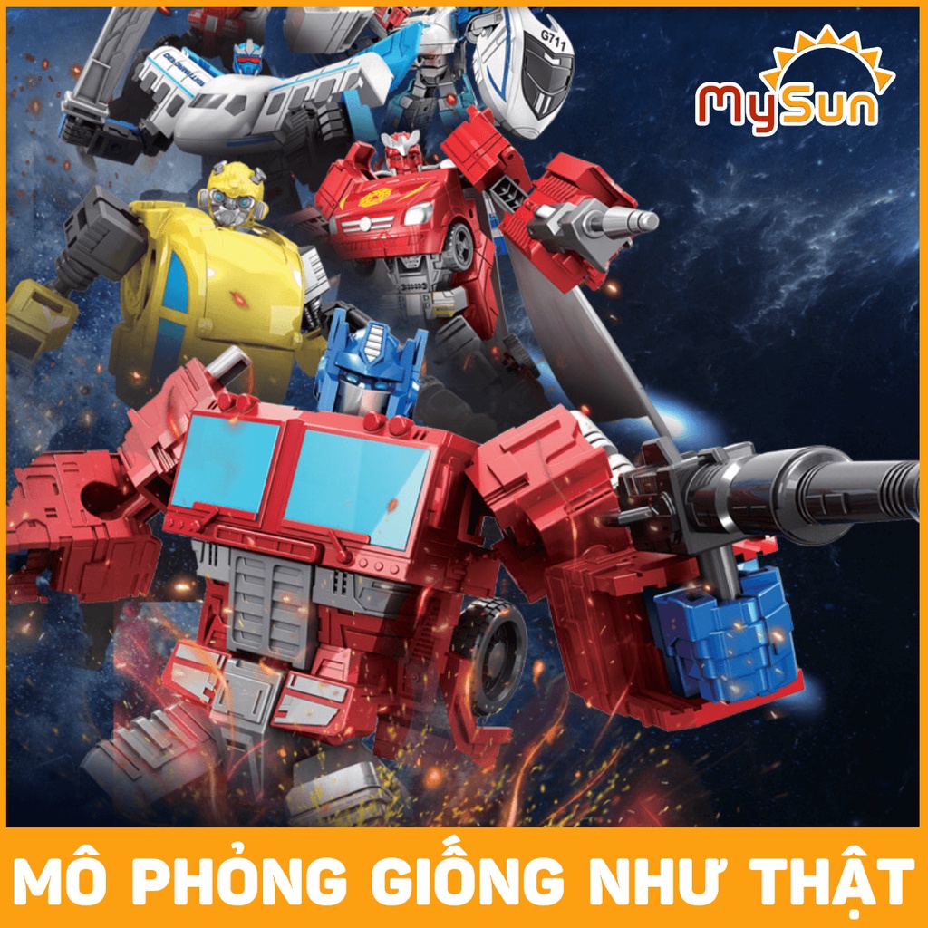 Đồ chơi Robot biến hình Transformer Optimus Prime, Bumblebee xe ô tô