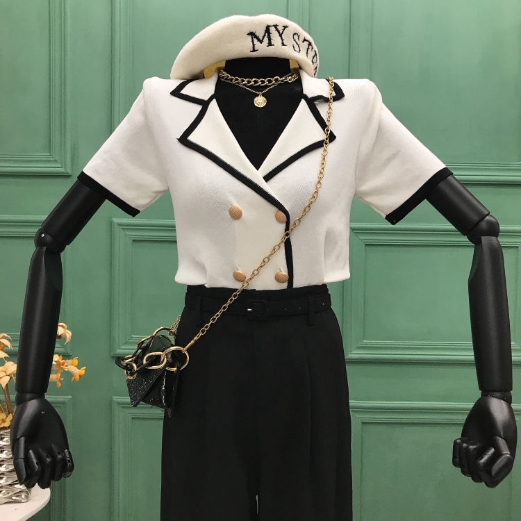 Áo cardigan tay ngắn dệt kim thiết kế nhỏ nhắn dạng mỏng phong cách Hàn Quốc thời trang mùa hè cho nữ | BigBuy360 - bigbuy360.vn