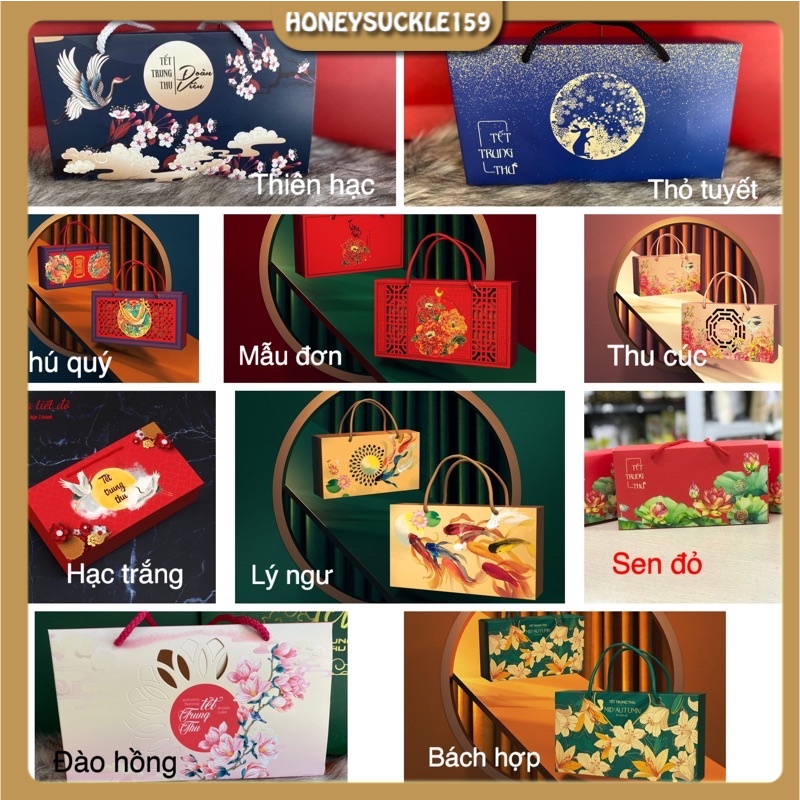 Hộp đựng bánh trung thu 2 bánh 150g - 200g / hộp trung thu