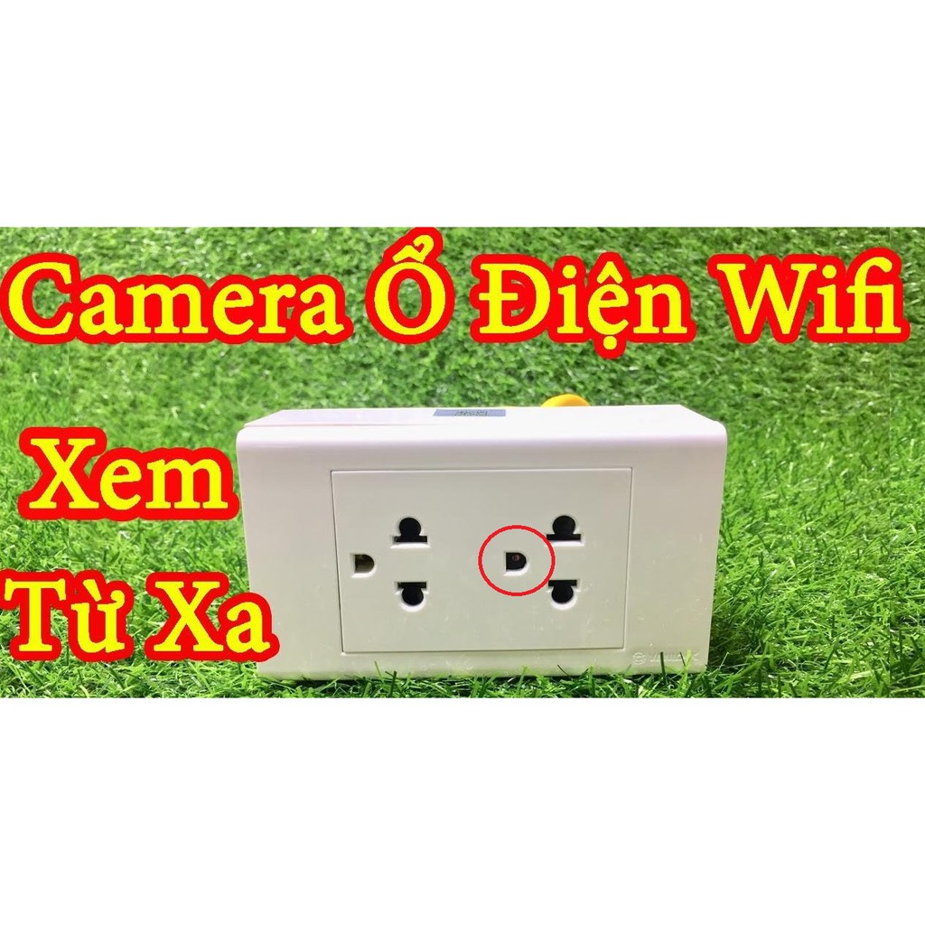 Ổ cắm điện cao cấp - Ổ điện WiFi FullHD 1080 kết nối điện thoại giám sát từ xa 3G - Bảo hành 12 tháng