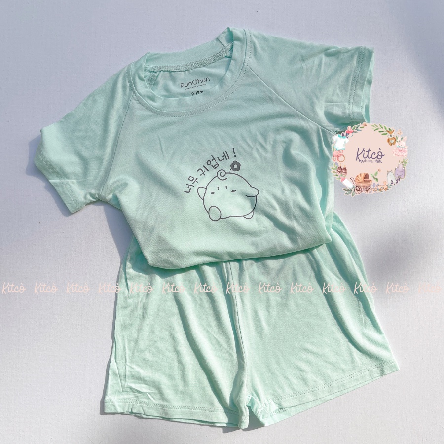 PUNCHUN bộ cộc tay raglan