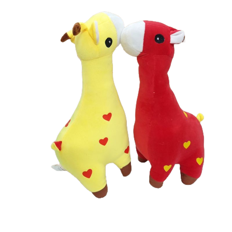 Thú gấu nhồi bông Hươu cao cổ, gối ôm cho bé an toàn siêu mềm mịn dài 50cm.SANBEO.VN