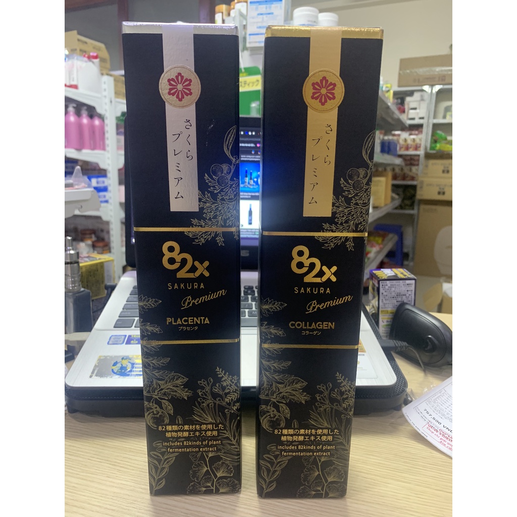 Nhau Thai Collagen Sakura Premium Placenta 82X 450000 Và Collagen 82X 120000 Date 2024