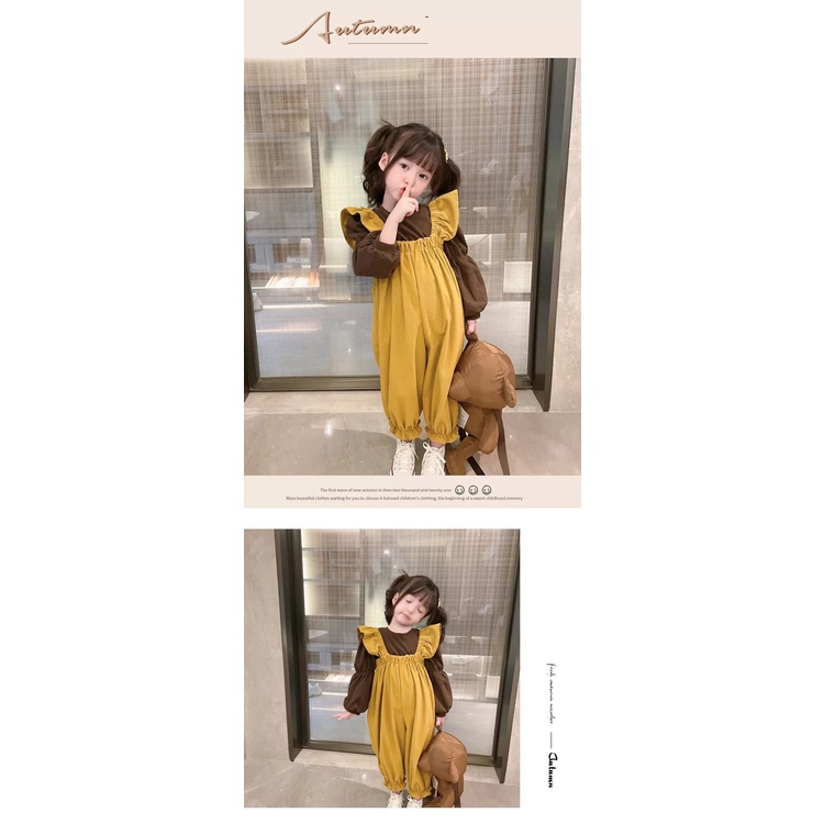 Set trang phục IQ ANGEL thiết kế mới thời trang mùa xuân thu phong cách phương Tây dành cho bé gái