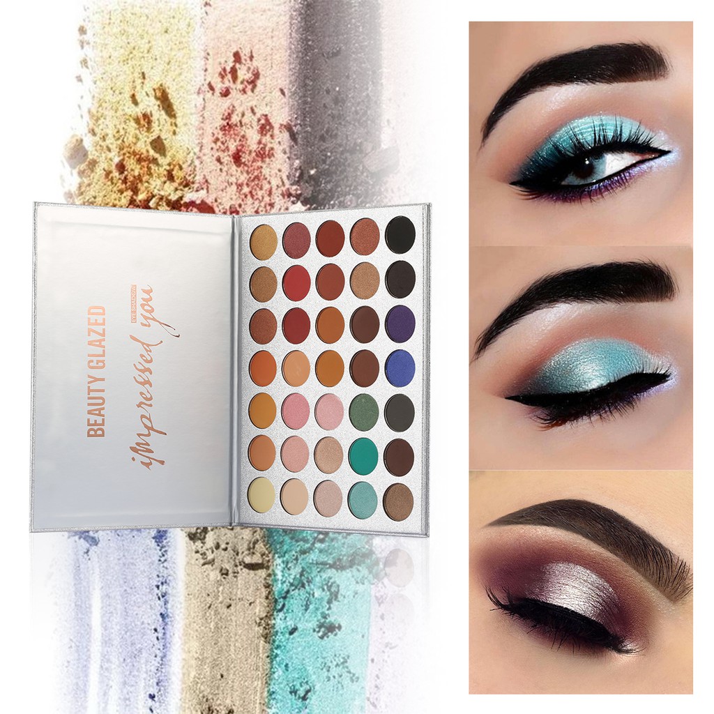 Bảng phấn mắt 35 màu lấp lánh và lì Beauty Glazed | BigBuy360 - bigbuy360.vn