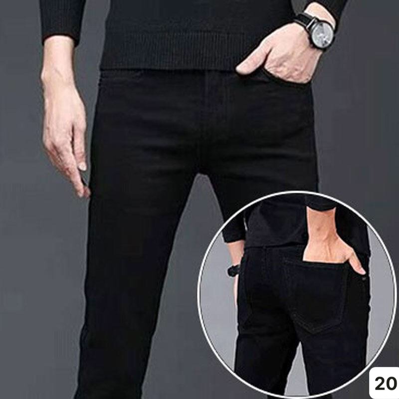 Quần Jean Nam Cao Cấp 💝Freeship💝 Quần Bò Nam Đen Trơn Cao Cấp Co Giãn 4 Chiều HU128 | BigBuy360 - bigbuy360.vn