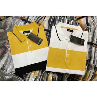 Áo phông polo nam phối 3 màu a095