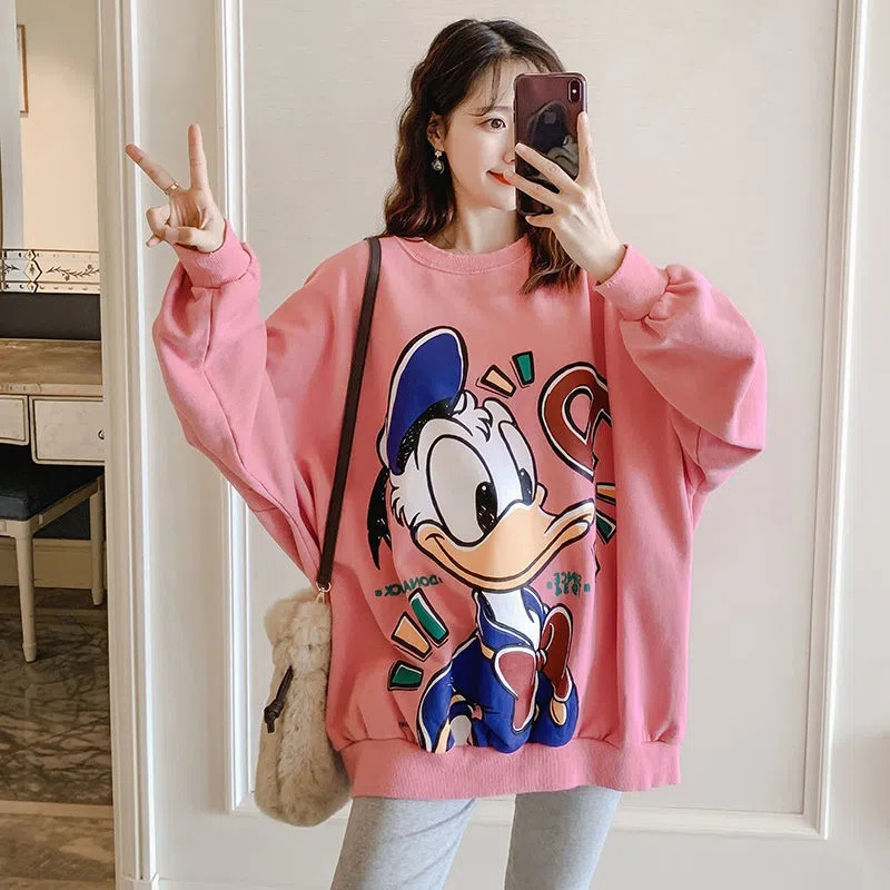 Áo Sweater Tay Dài Oversized Dày Dặn Phong Cách Hàn Quốc Cho Nữ C9577 [40-150KG]