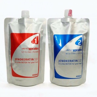 Thuốc uốn tóc cao cấp jenokeratin perm siêu mềm 400ml