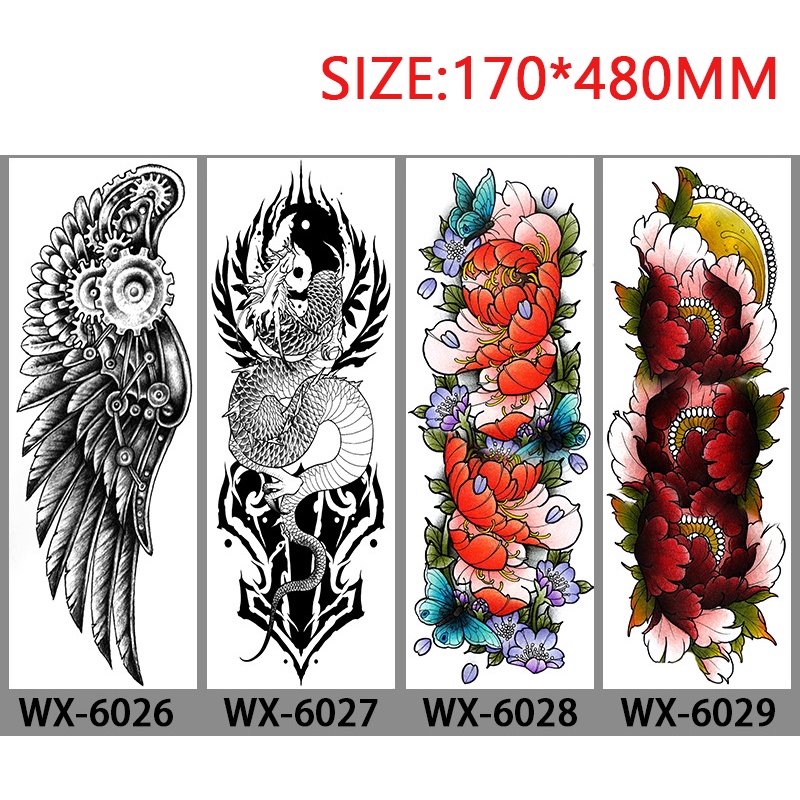 Miếng Dán Hình Xăm Toàn Diện Chống Thấm Nước Và Mồ Hôi Cho Nam Nữ