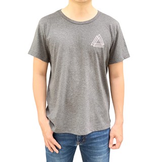 Áo Phông Nam SILBER Ngắn Tay Cổ Tròn In Hình Tam Giác