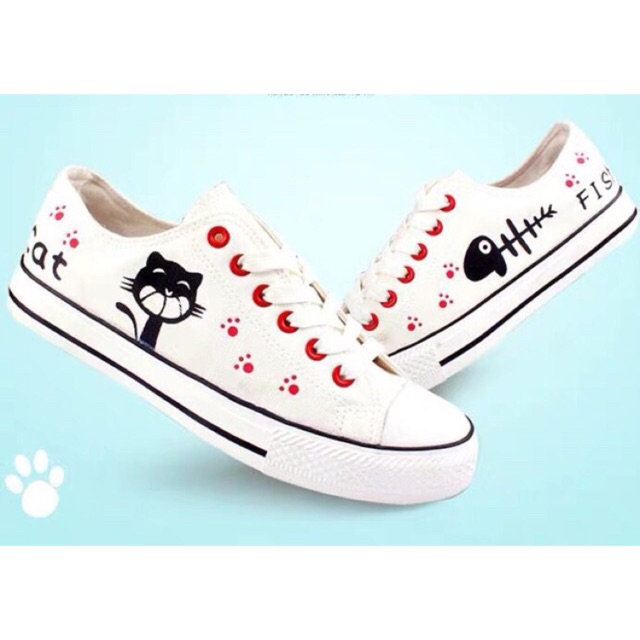 Giày thể thao hình mèo ngộ nghĩnh(kèm ảnh+video)