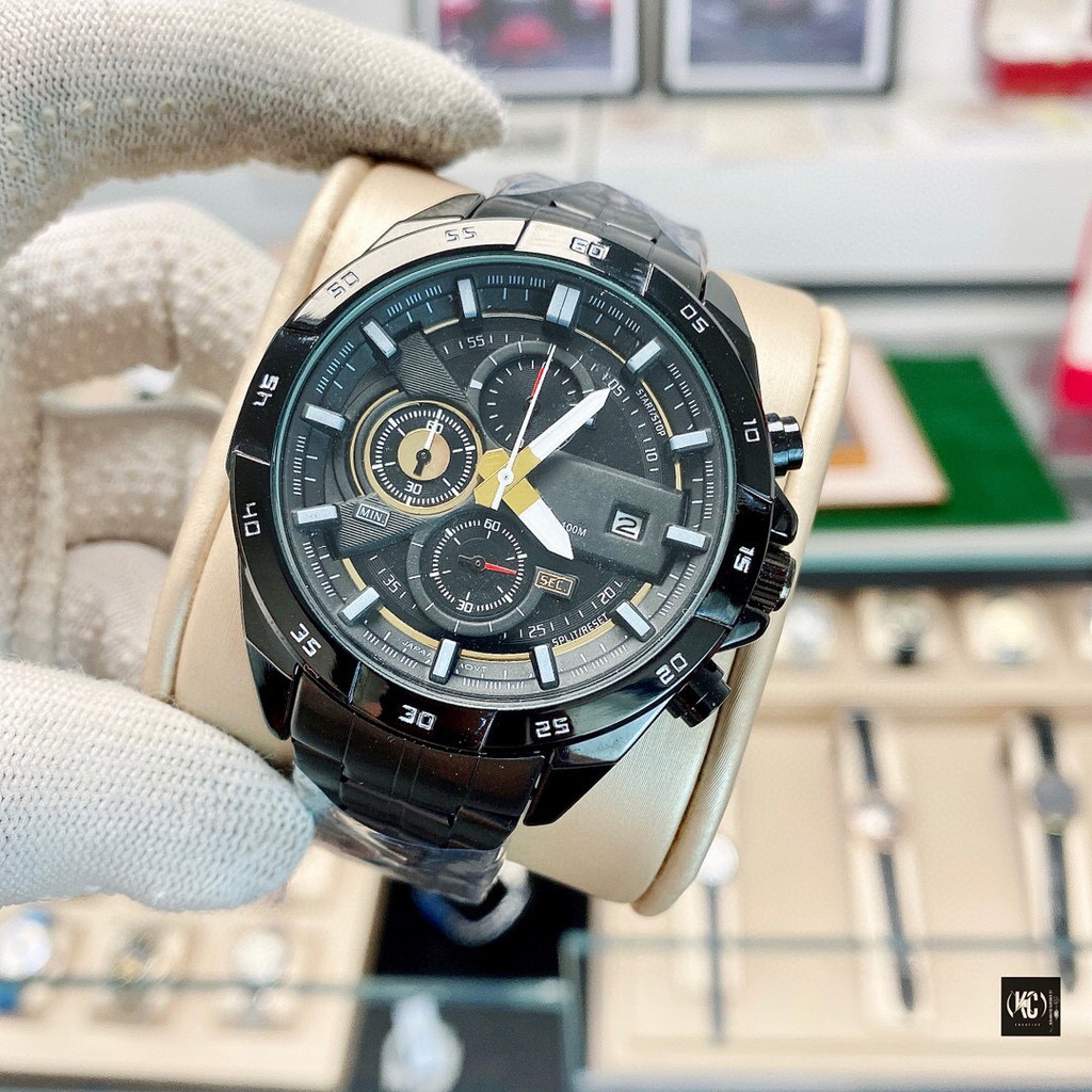 Đồng hồ nam thạch anh đa chức năng CETSIER, chống thấm nước 100mét, series 6 kim, chức năng dạ quang, chính hãng cao cấp