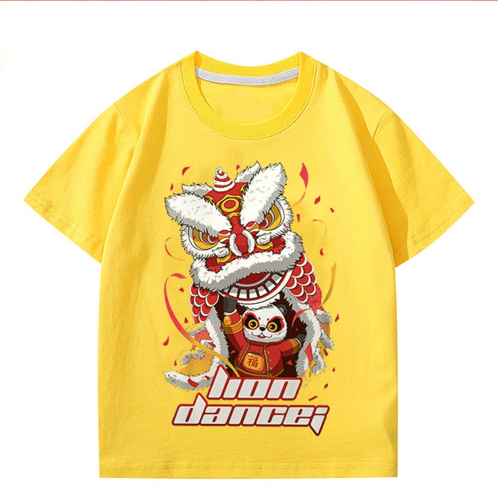 Áo Thun Tết 2023 In Hình Múa Lân Siêu Đẹp Đủ Size Từ 5-100kg LX08 | Áo Chất Store