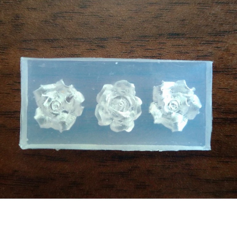 DIY - Khuôn làm charm trang sức, phụ kiện thời trang, trang trí nail 3D - Mẫu 3 hoa hồng