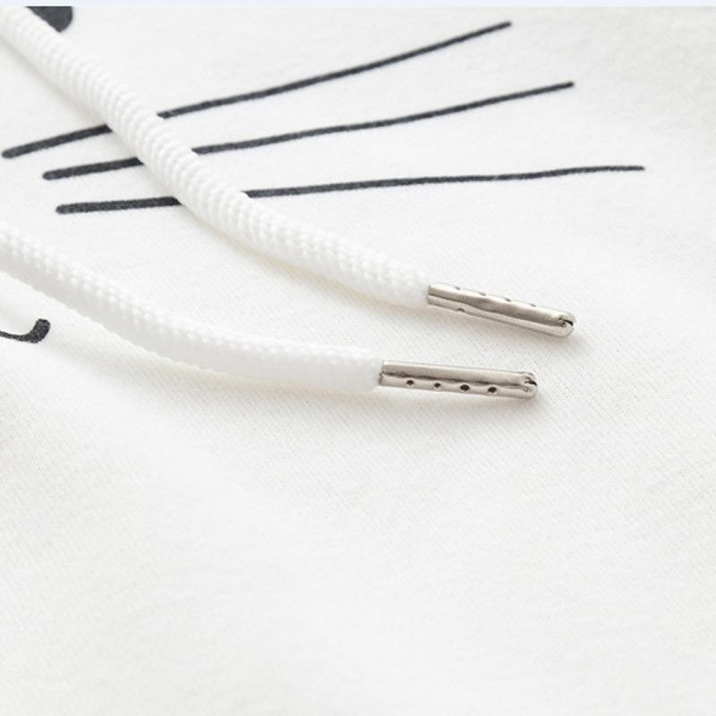 Áo Hoodie Nữ Mặt Mèo Vải Nỉ Bông Êm Ái Thiết Kế Dễ Thương Đáng Yêu - MSP T29