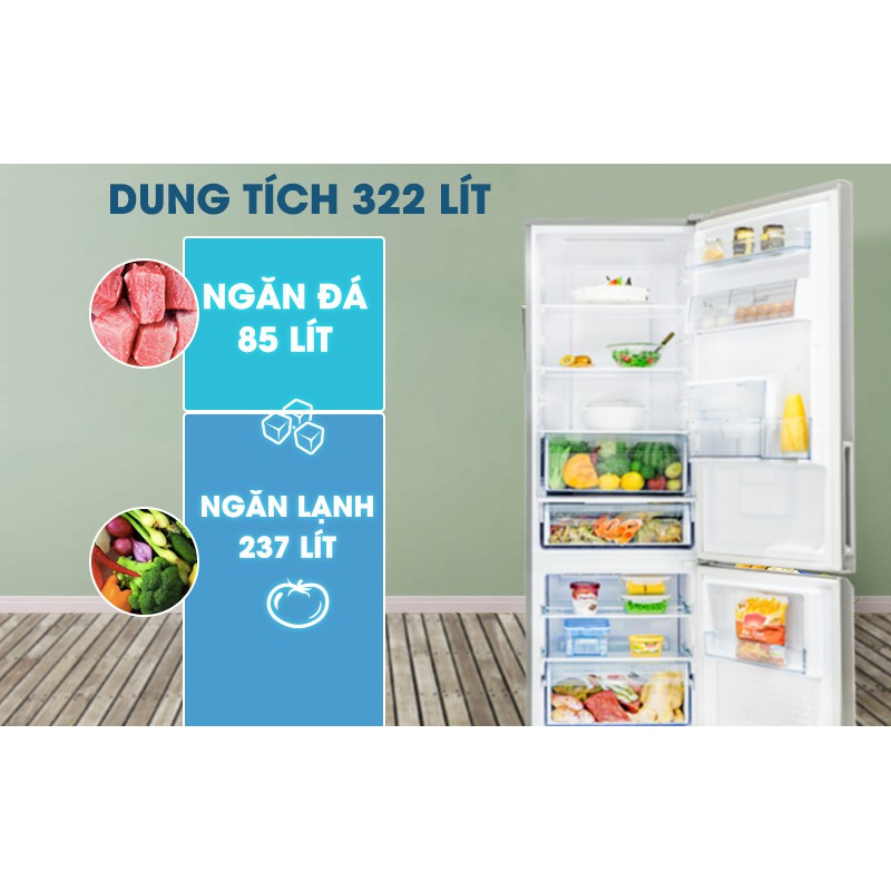 Tủ lạnh Panasonic Inverter 322 lít NR-BV360WSVN (Miễn phí giao tại HCM-ngoài tỉnh liên hệ shop)