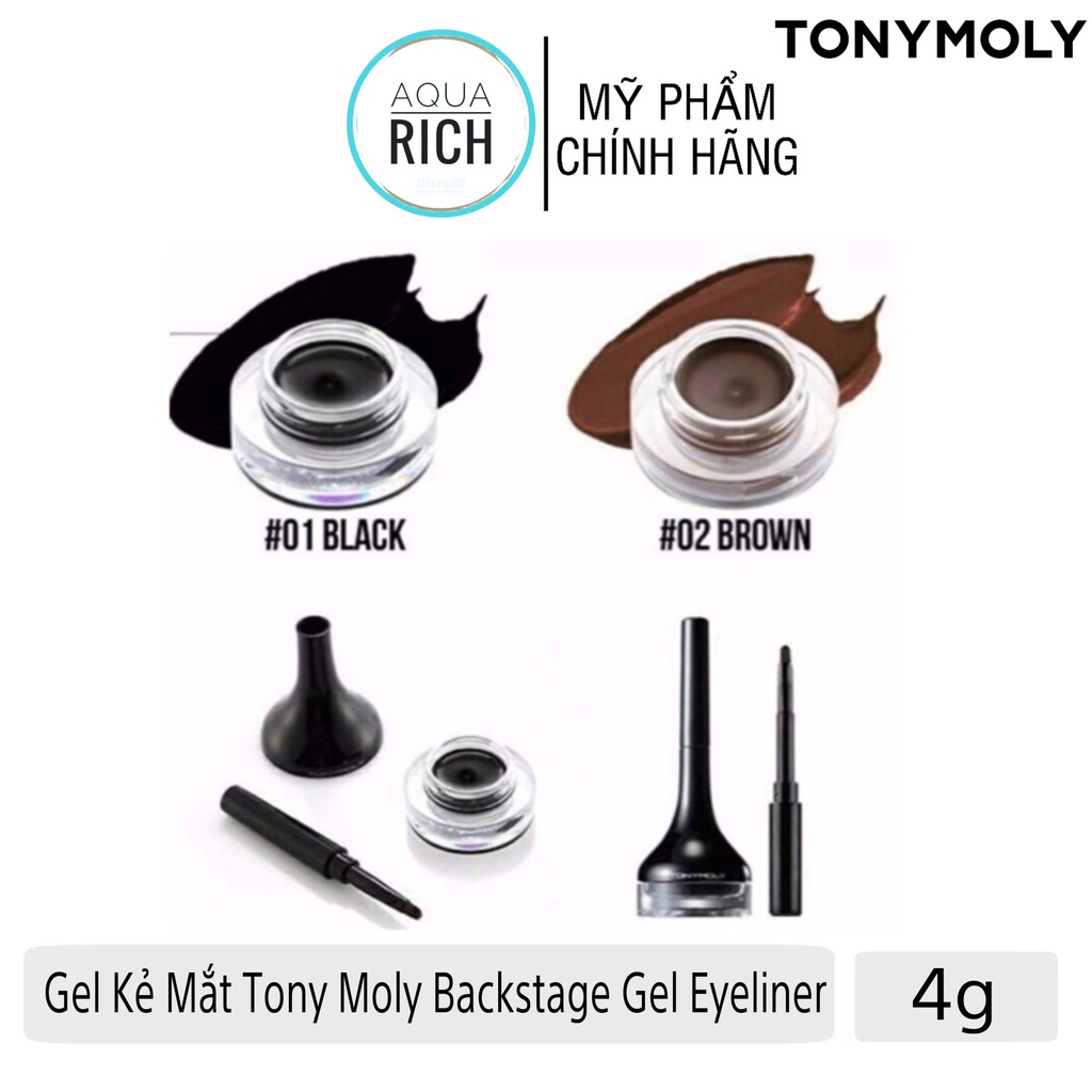 Gel kẻ mắt Tonymoly Backstage Gel Eyeliner - 4g