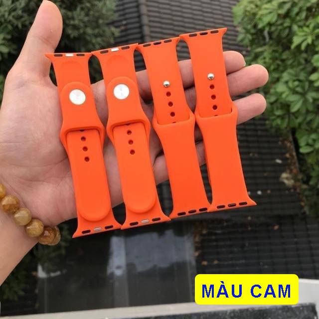 [Freeship] Dây đeo đồng hồ thông minh , Apple Watch size 38/40/42/44mm Seri 1/2/3/4/5/6, dây đeo cao su mềm, nhiều màu